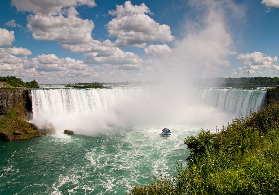 Niagara Falls seen from the water