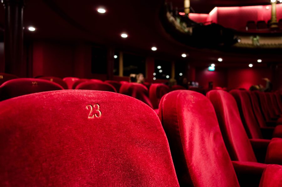 Red velvet theatre seats